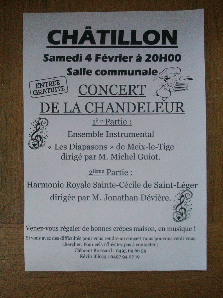 affiche concert Châtillon